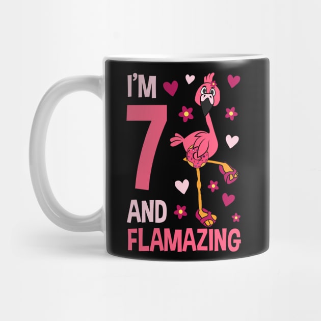 I'm 7 and Flamazing Flamingo by Tesszero